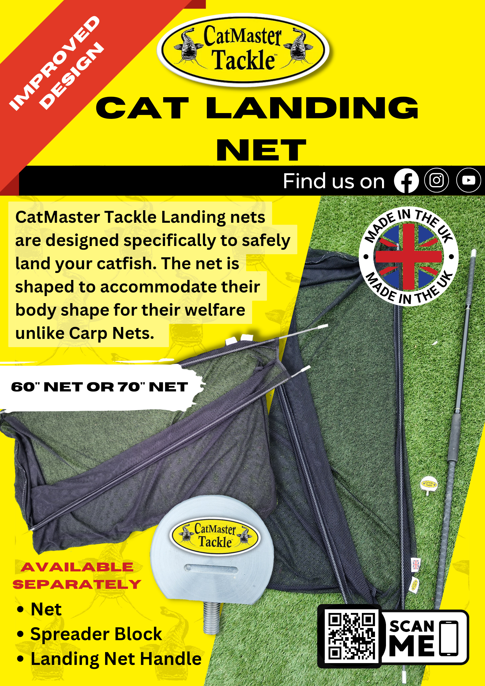 Catfish Landing Nets & Replacement Parts