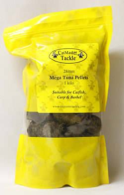 CatMaster Tackle Mega Tuna Pellets 28mm 900gm Pouch
