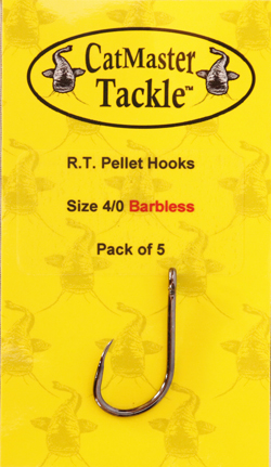 CatMaster Tackle R.T. Pellet Hooks size 4/0 Barbless
