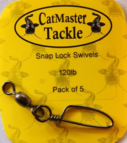 CatMaster Tackle Snap Lock Swivels 120lb
