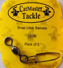 CatMaster Tackle Snap Lock Swivels 220lb