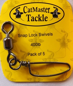 CatMaster Tackle Snap Lock Swivels 400lb