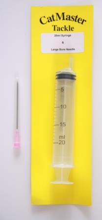 CatMaster Tackle Syringe & Needle 20ml (pair)