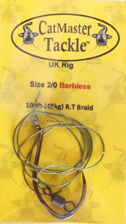CatMaster Tackle UK Rig Tied with R. T Cat Braid